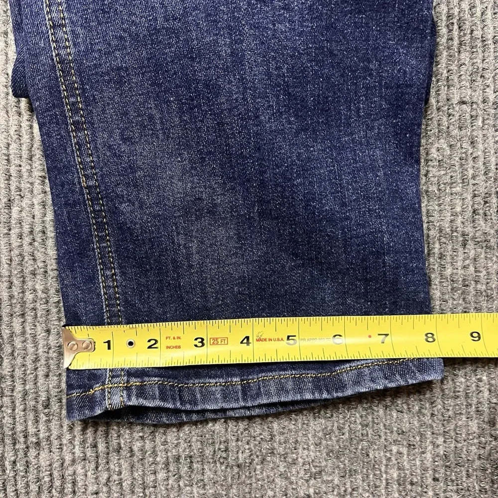 Orvis Canvas Pants Men 35x30 Blue Jeans 5 Pocket Straight Leg Cotton Stretch